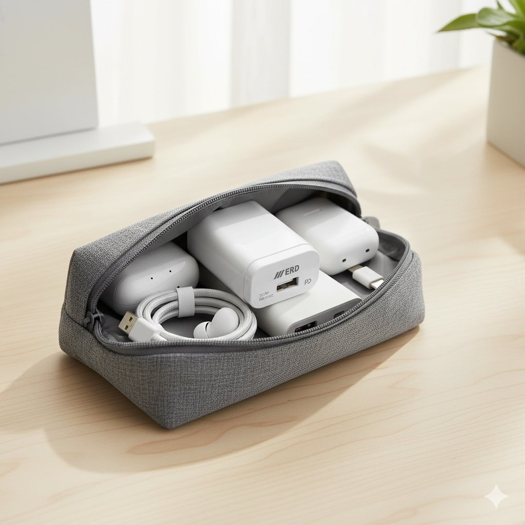 ERD 33W fast charger with icons showing fast charging, PD, VOOC and BIS certification